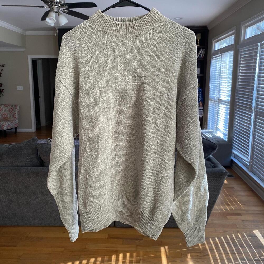 Cream and white sweater